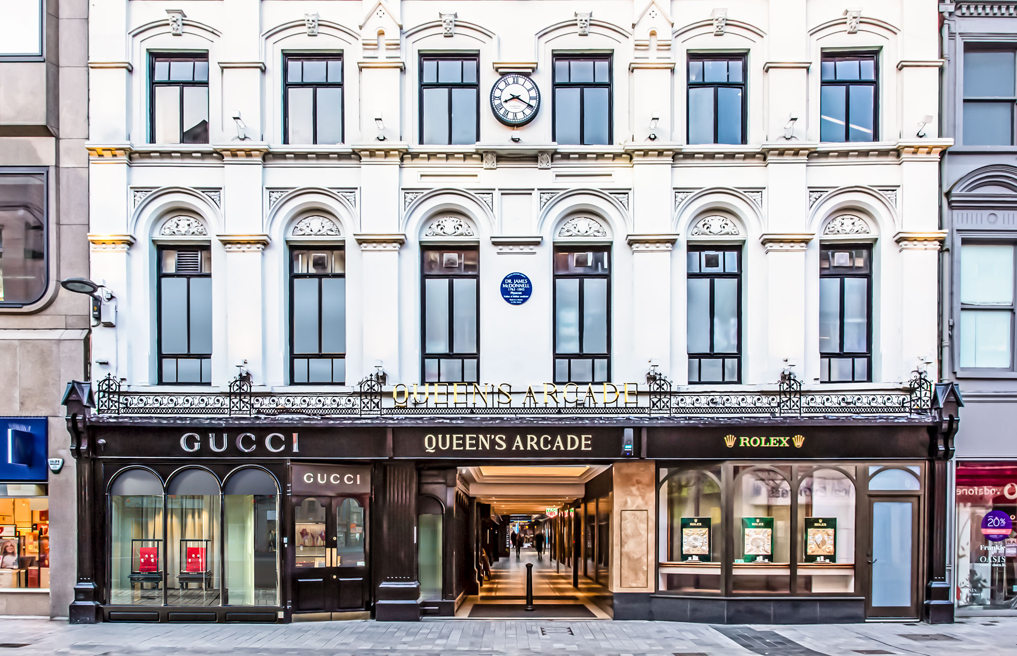 Queens Arcade Shopping Centre in Belfast